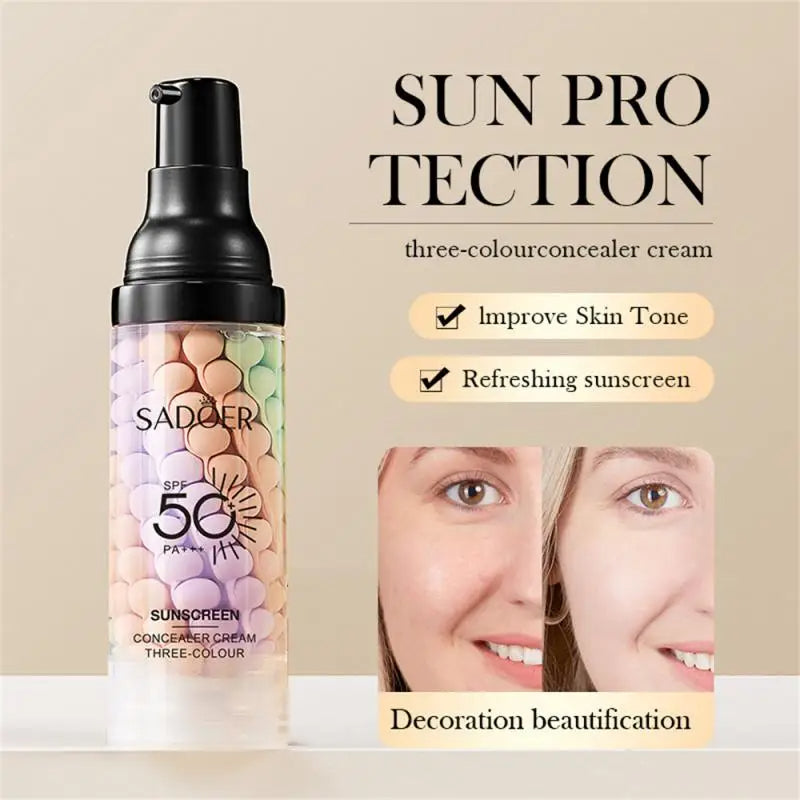 Three colors Face Primer with SPF 50
