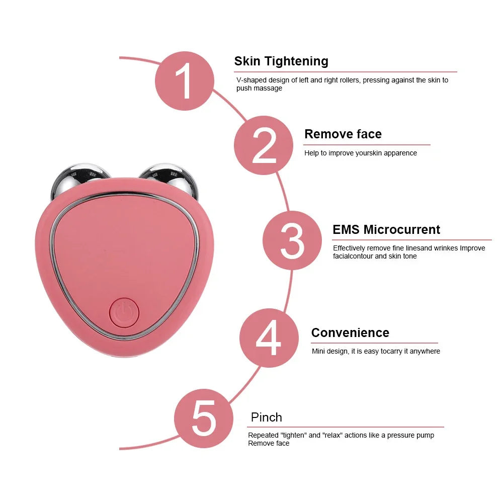Ultrasonic Mini Electric Facial Massager