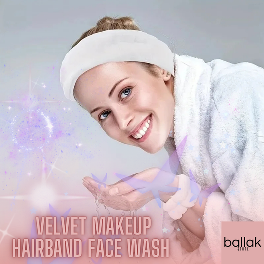 Velvet Makeup Hairband Face Wash