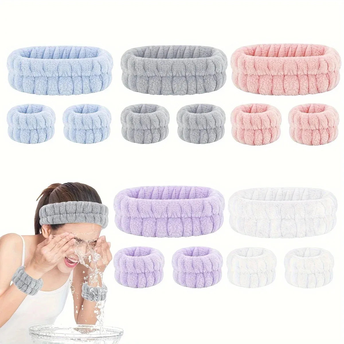 Velvet Makeup Hairband Face Wash