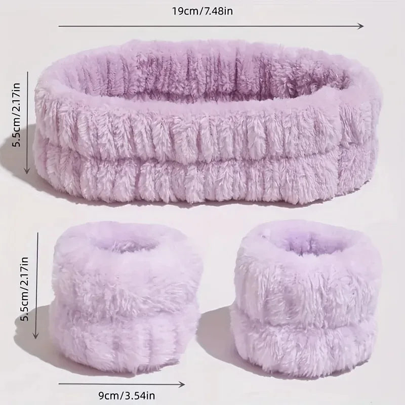Velvet Makeup Hairband Face Wash