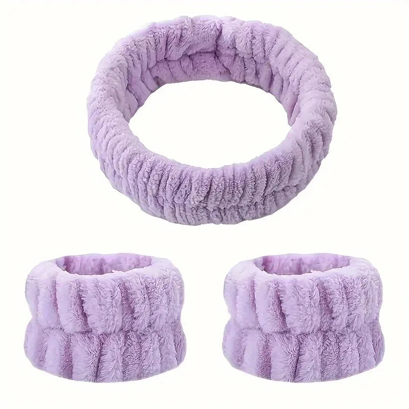 Velvet Makeup Hairband Face Wash