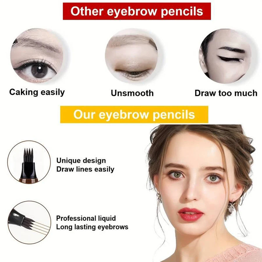 Waterproof Microblanding Eyebrow Pencil