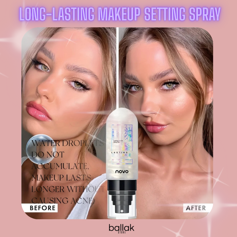 Long-Lasting Pearlescent Shimmer Makeup Setting Spray