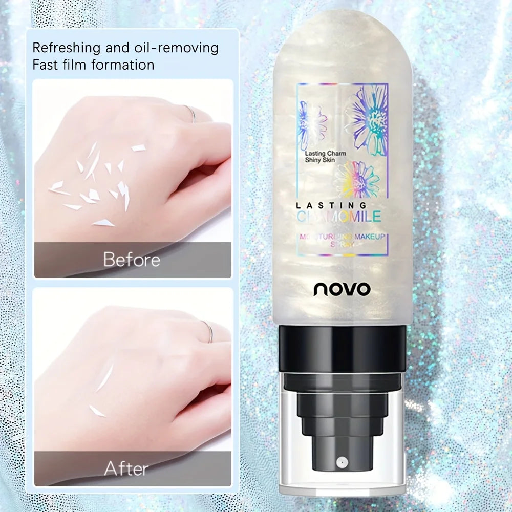 Long-Lasting Pearlescent Shimmer Makeup Setting Spray