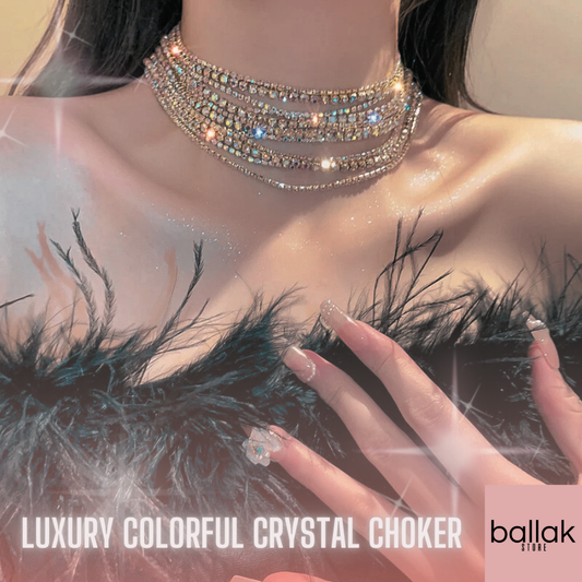 Luxury Colorful Crystal Choker