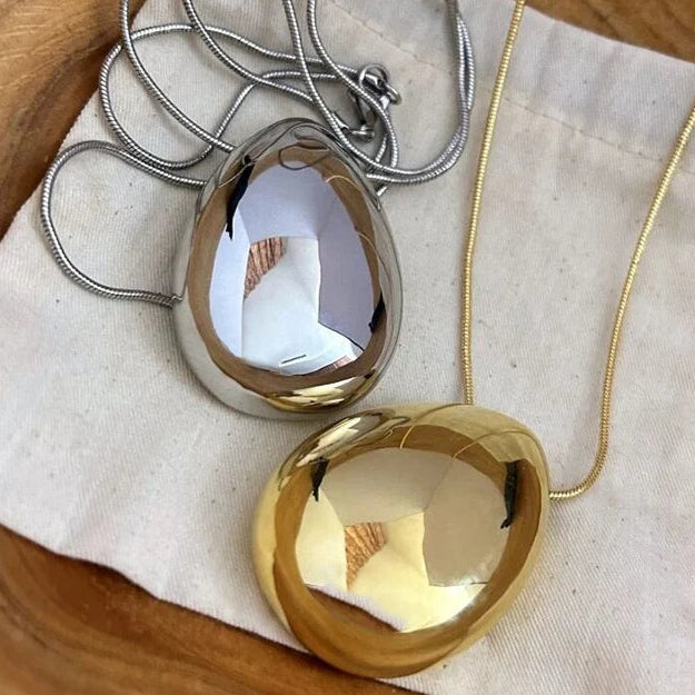 Metal Water Drop Necklace