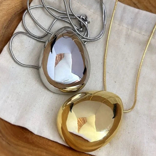 Metal Water Drop Necklace