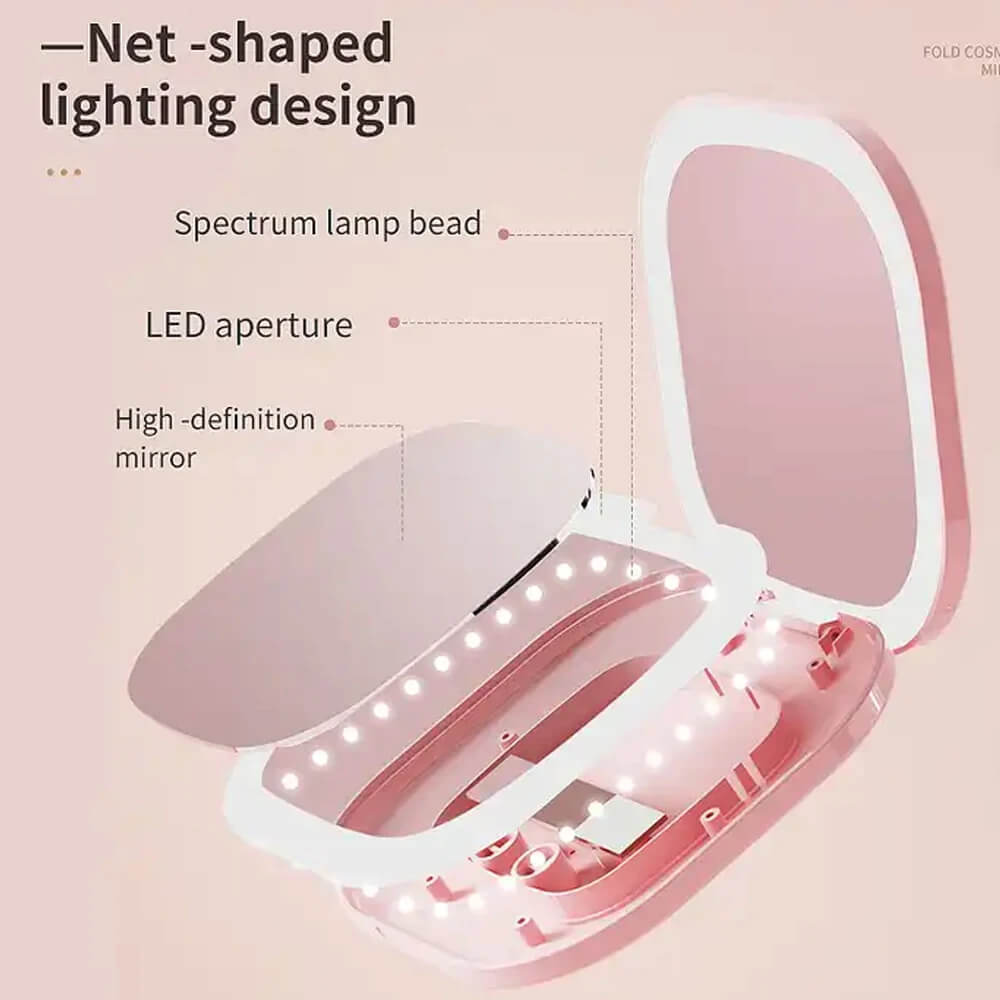 Diagram of a net-shaped lighting design with labeled parts on a pink background