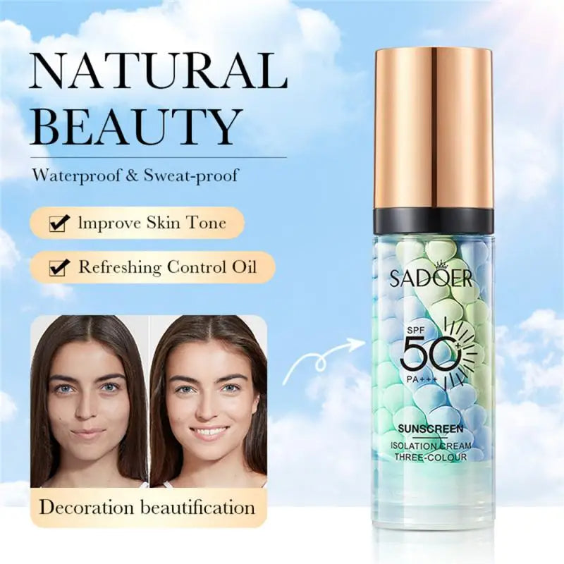 Three colors Face Primer with SPF 50