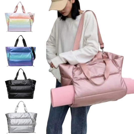 Women's Gym Bag with Yoga Mat Holder & Laptop Compartment